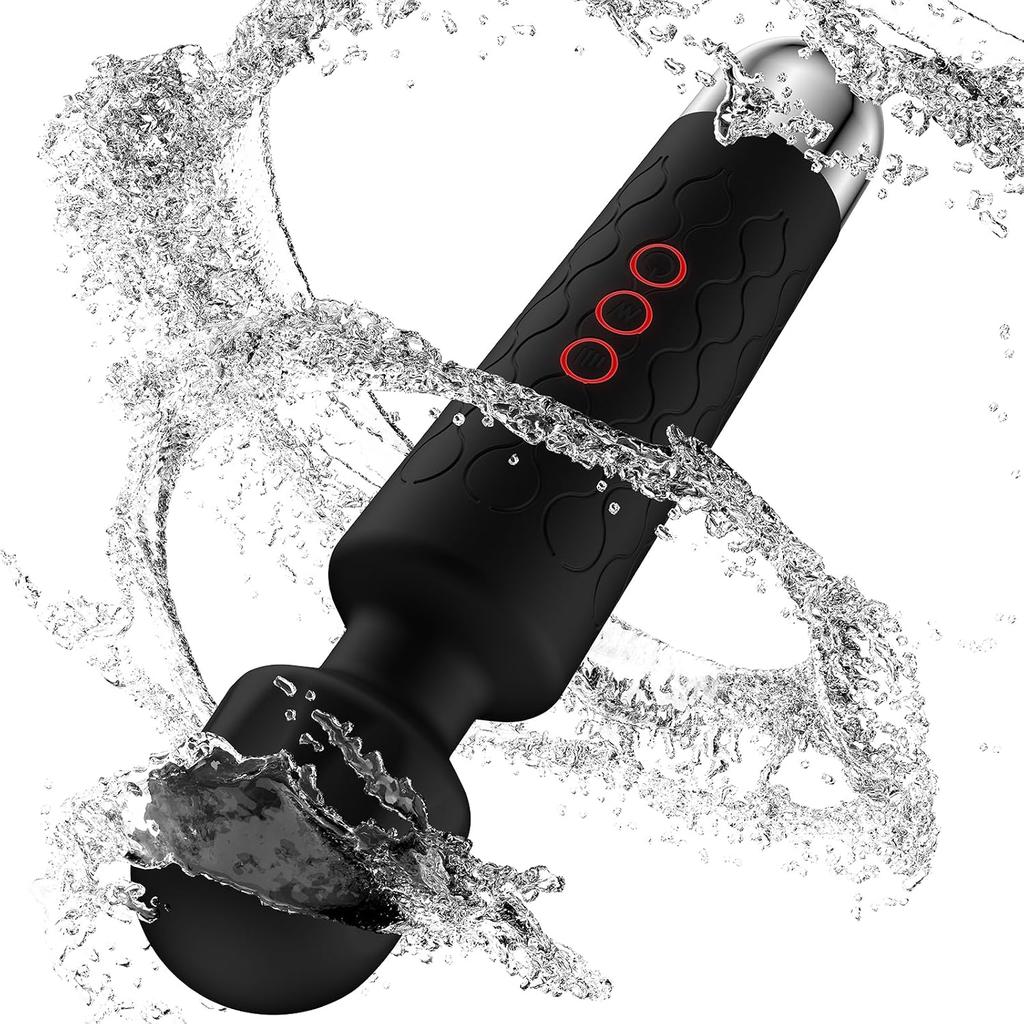 Newly Released Memory Function Ultra-Powerful Electric Massager 20 Vibration Modes + 8 Speed Levels Maximum 10000 RPM Silicone Material Waterproof