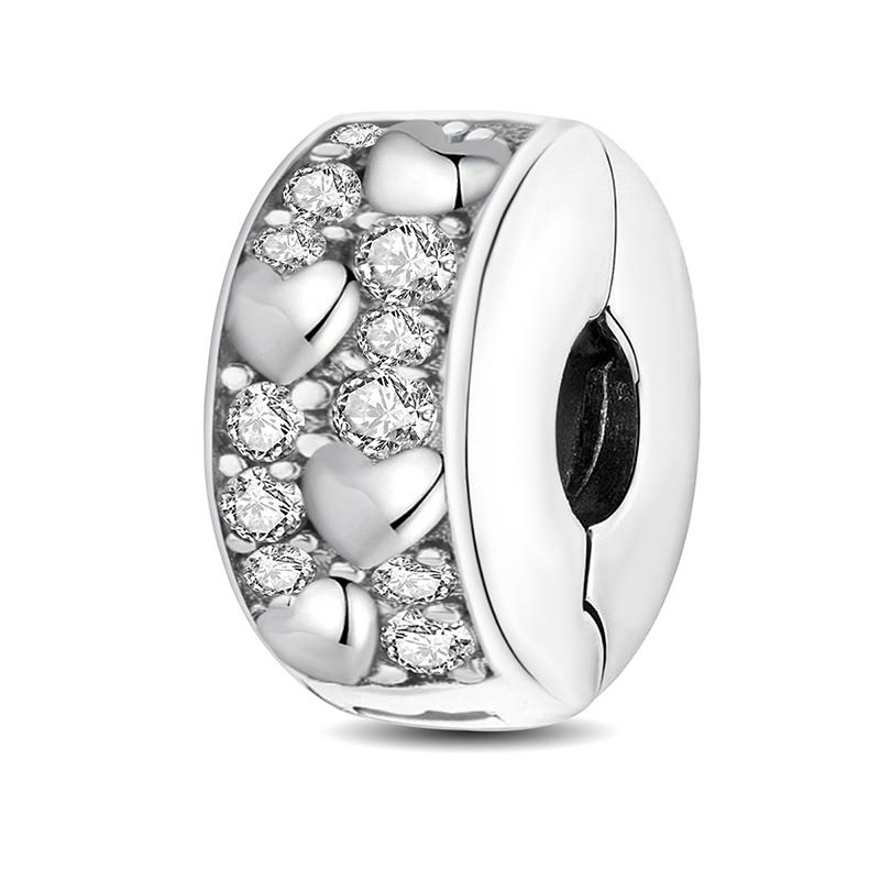 925 Sterling Silver Love Heart Flower Four Leaf Clover Turtle Charms Beads Fit for Bracelets DIY Fine Jewelry Gift