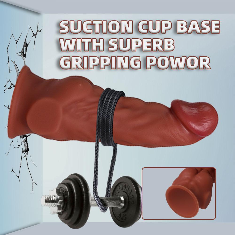 Abs Realistic Dildo for Men, Lifelike Liquid Silicone Male Masturbator, Flexible and Soft Adult Sex Toy for Gays and Couples