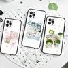 Cute Cartoon Joke Bear Phone Case For Iphone 17 16 15 14 13 12 11 Pro Max Plus Black Shell Cover Case