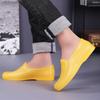 Men's low-top rain shoes kitchen yellow low-top water shoes chef shoes waterproof shoes dad industrial outdoor wading shoes rubber shoes