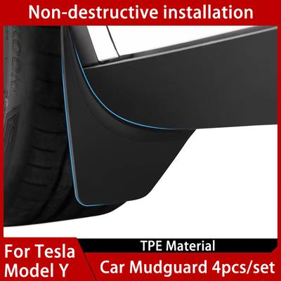 Car Wheel Mud Flaps Splash Guards For Tesla Model Y MudFlaps Wheel Fender TPE Model Y Accessories