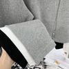 Women's Cropped Zip Up Cardigan Sweater Ribbed Short Streetwear Top Hooded Cardigan Jacket