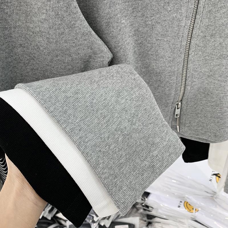 Women's Cropped Zip Up Cardigan Sweater Ribbed Short Streetwear Top Hooded Cardigan Jacket