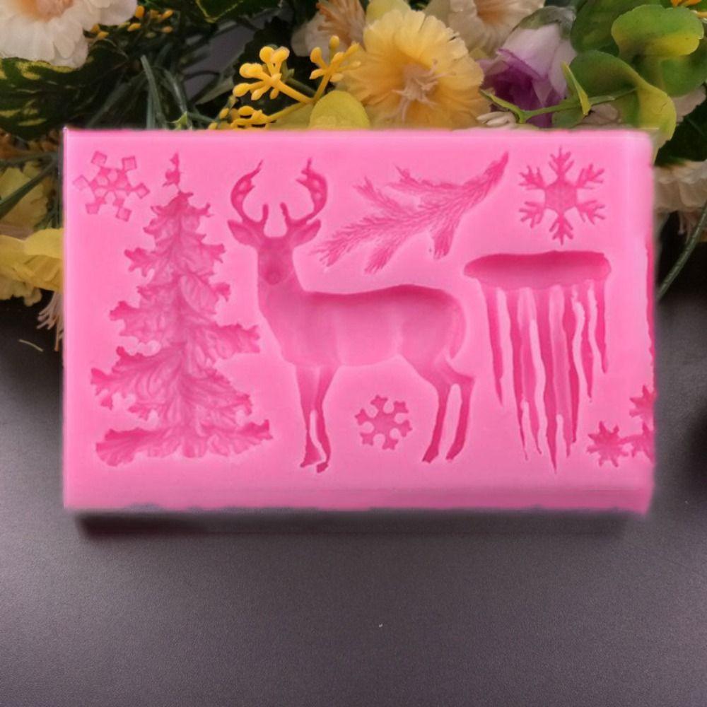 Christmas Series DIY Handmade 3D Christmas Mold Chocolate Mold Cake Decoration Decorative Mould