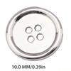 QX2E Fashionable Thin Edges Metal Button Four Eye Designs For Sewing Garments Alloy