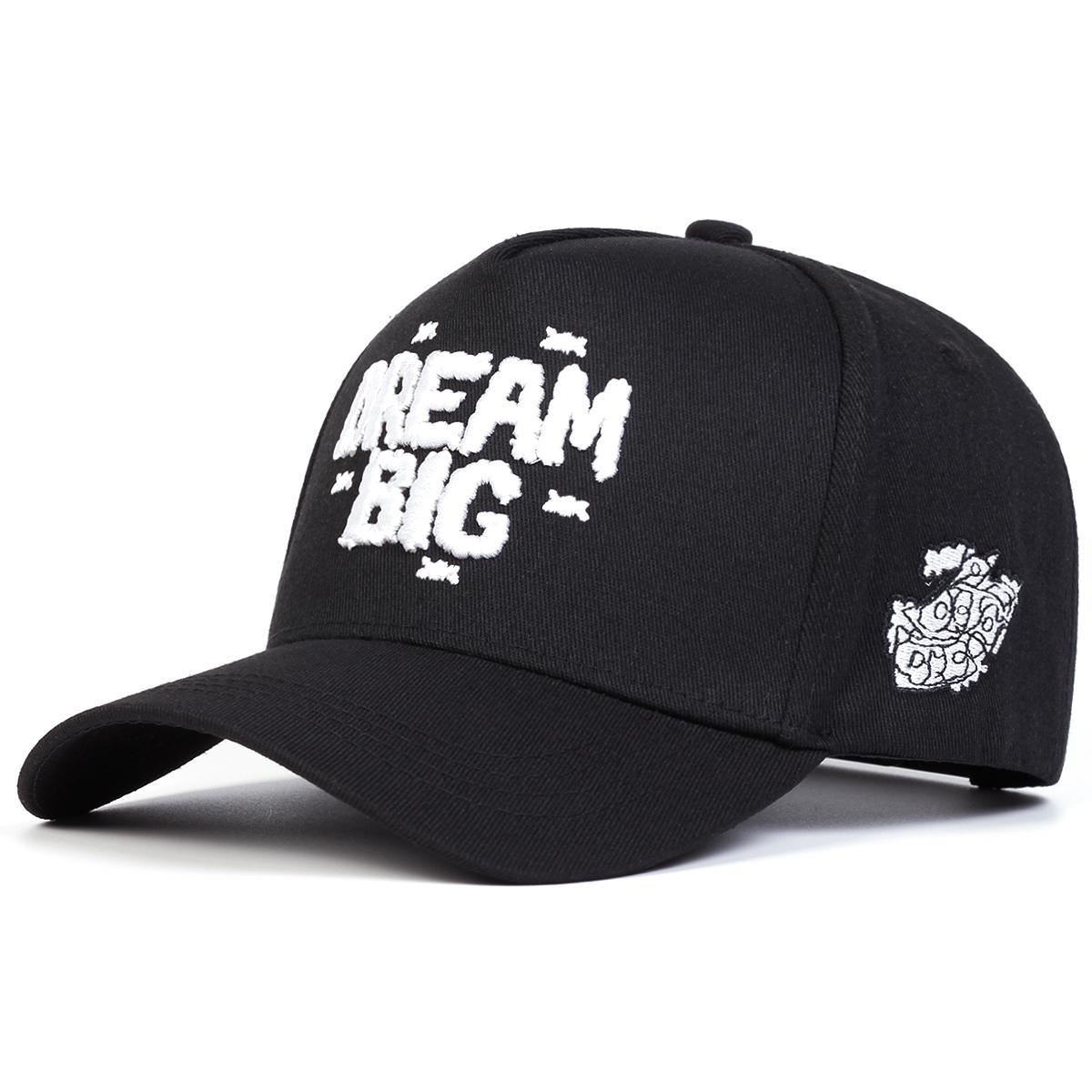 

Unisex Dream Big Cloud Embroidery Adjustable Baseball Hat Trucker Cap for Outdoor Sport Travel чорний