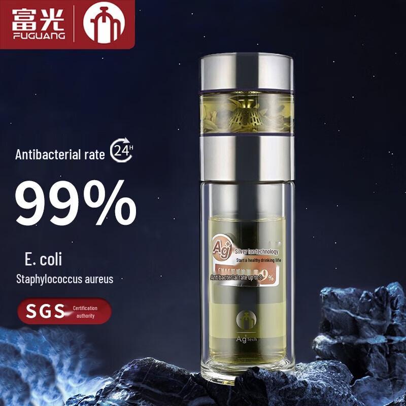 

FUGUANG Tea Master Double-Layer Glass Water Bottle