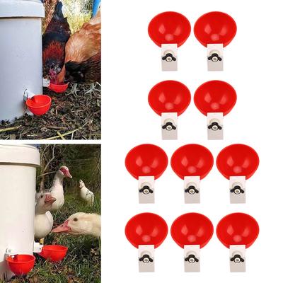 10 Stück Automatische Hühner-Wassernäpfe Sicher Große Kapazität Einfach zu Installieren Trinknapf für Geflügel Hühner Enten Gänse Groß