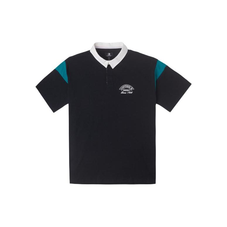 

Рубашка поло Converse Vintage Colorblock Мужская Черная 10026173-A03