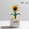 Handmade Glass Blown Cactus Cute Crystal Art Cactus Figurines Collectibles Desk Simulation Plants Decorations Mother's Day Gift