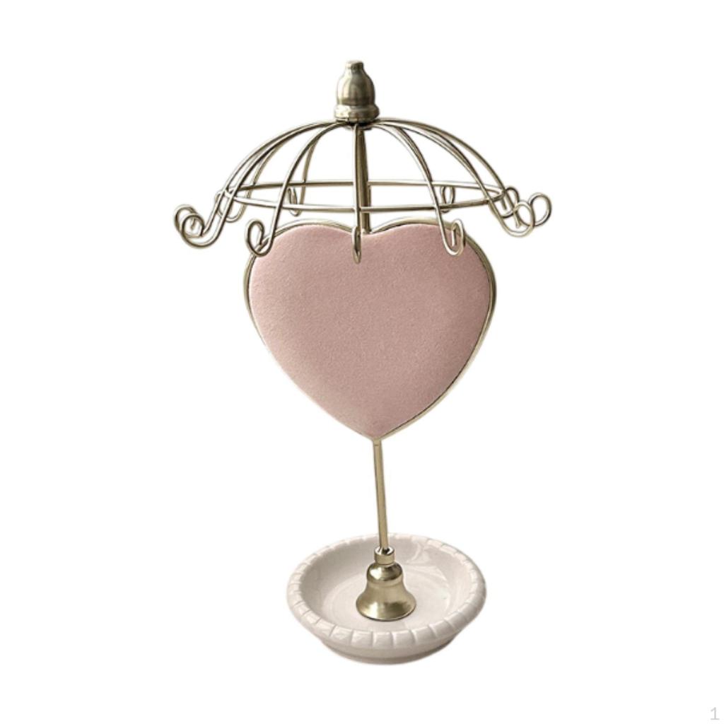 Halskettenhalter Ausstellungsständer Drehbar Heimdeko Einfacher Schmuck-Organizer Ständer für Ringe