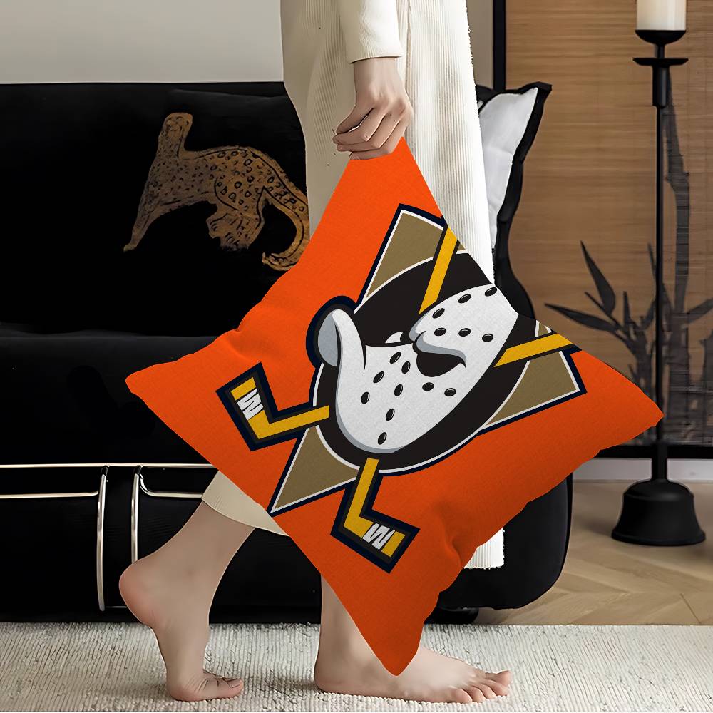 A-Anaheim D-Ducks Pillow Gift Home Office Decoration Bedroom Sofa Car Cushion Cover Case 45X45