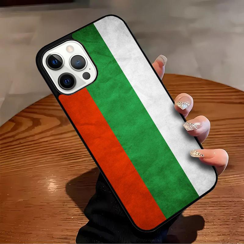 Custodia per Telefono con Mappa e Bandiera della Bulgaria per iPhone 17 Air 16 15 14 13 12 11 Pro Max Max Plus Custodia Bumper