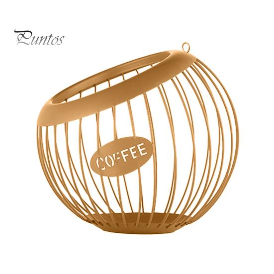 Coffee Pods Storage Basket Organizer Large Capacity Multipurpose Versatile K-cup Organizer Metal Coffee Pods Storage Container