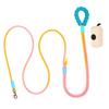 New hot selling colour dog leash dopamine walking pet p-leash, large, medium and small dog colour gradient leash dog poop bag.