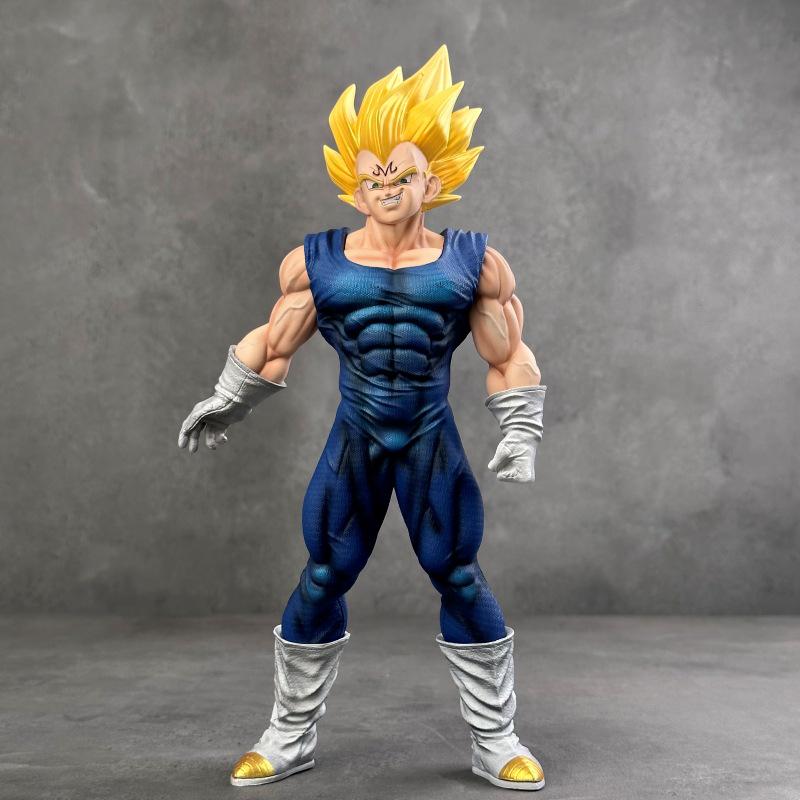 Dragon Ball Z Super Saiyan Crooked Neck Pose Handmade Statue