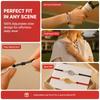 Sport Style Tennis Racket Bangle Stainless Steel Weave Rope Bracelet  Sporty Accessories