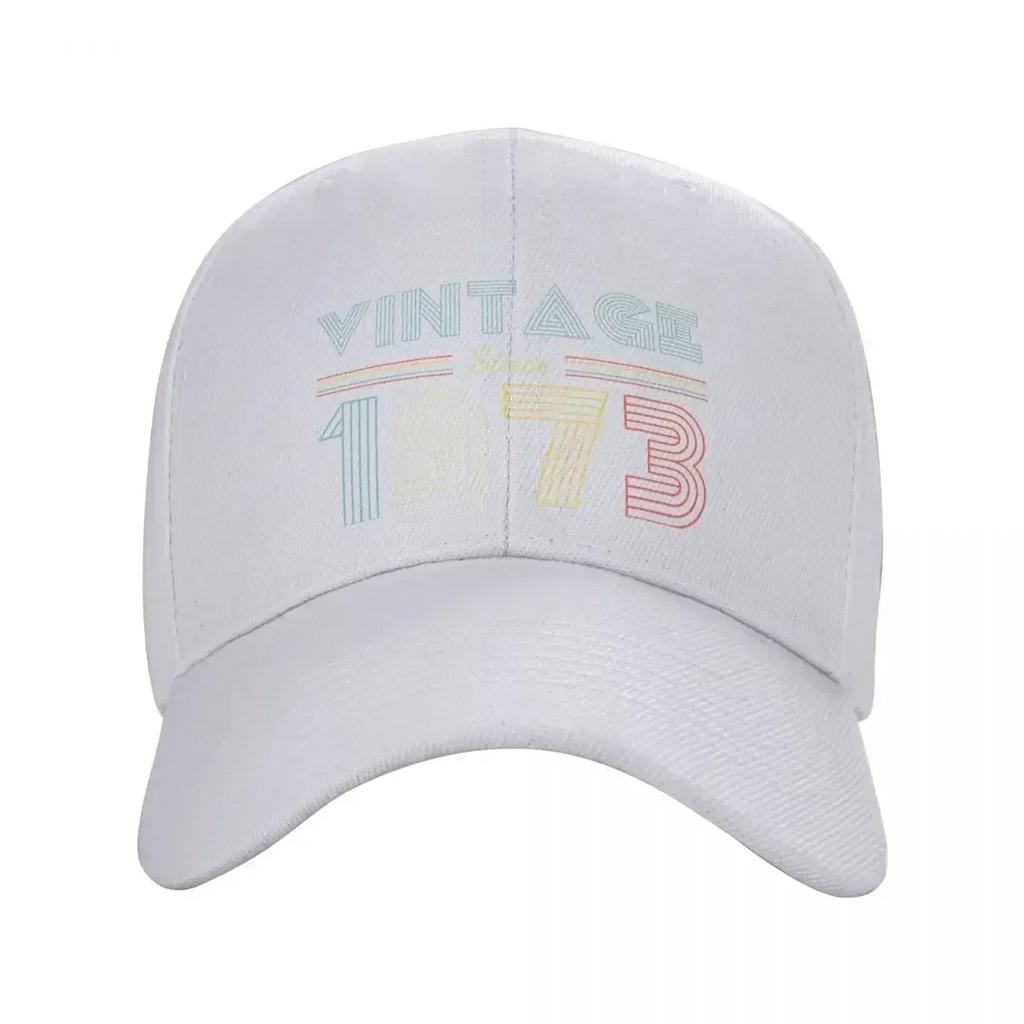 Fashion Vintage Since 1973 50th Birthday Trucker Hat Men Women Personalized Adjustable Unisex Baseball Cap Summer