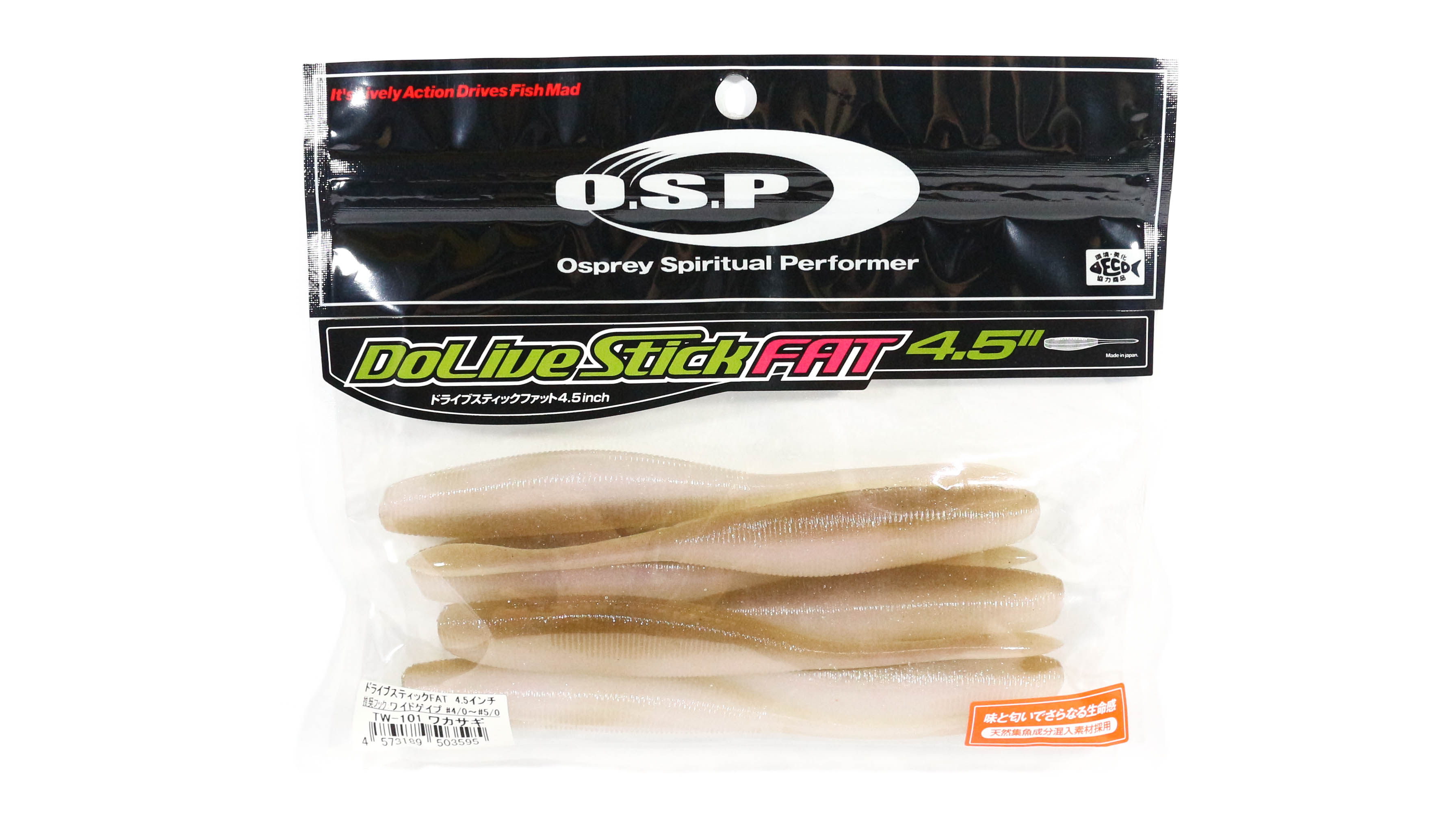 

Мягкая приманка OSP Dolive Stick Fat 4,5 дюйма TW-101 (3595)