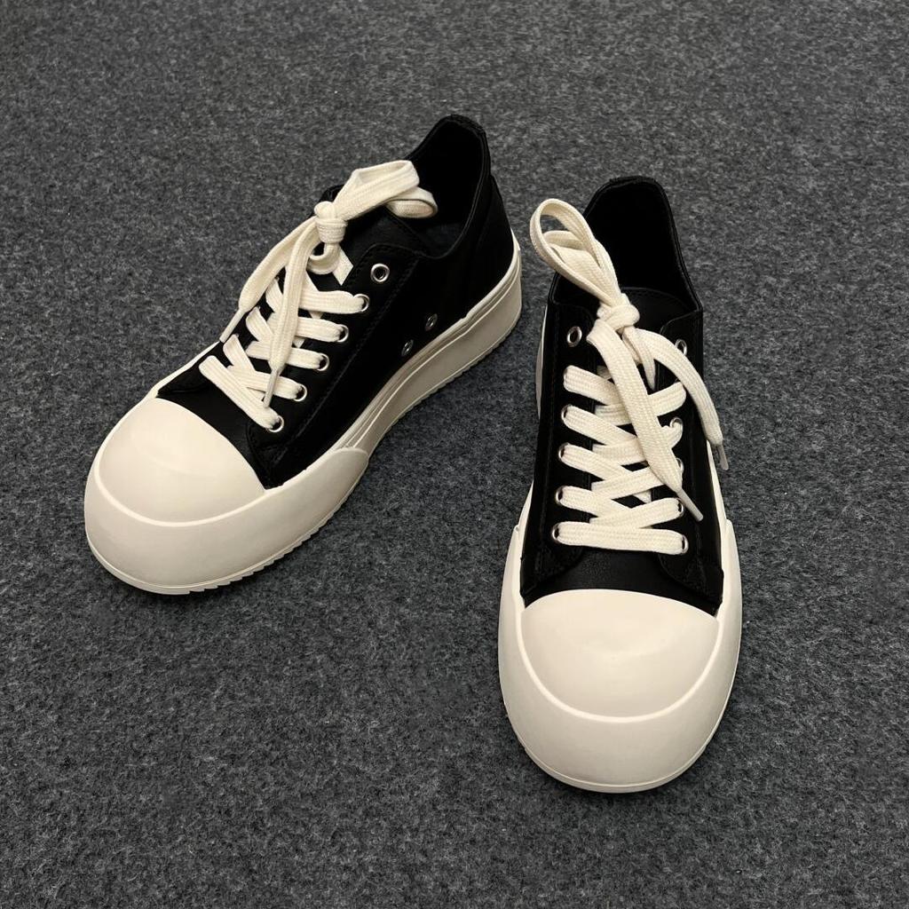 American thick-soled high-top big-headed board shoes Kid Wang Linkai couple shoes high-end Derby Martin boots