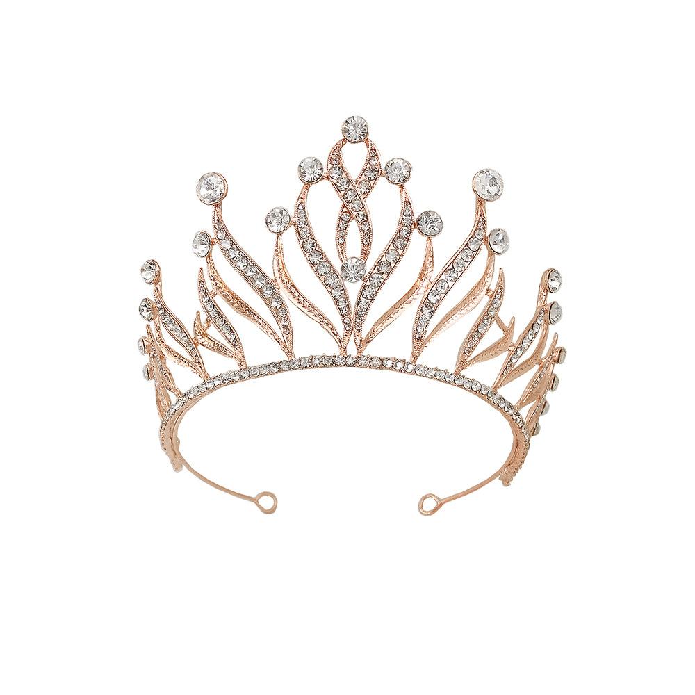 

Creative Wedding Crown Carnival Party Dress Headdress Simple Temperament Rhinestone Bridal Crown
