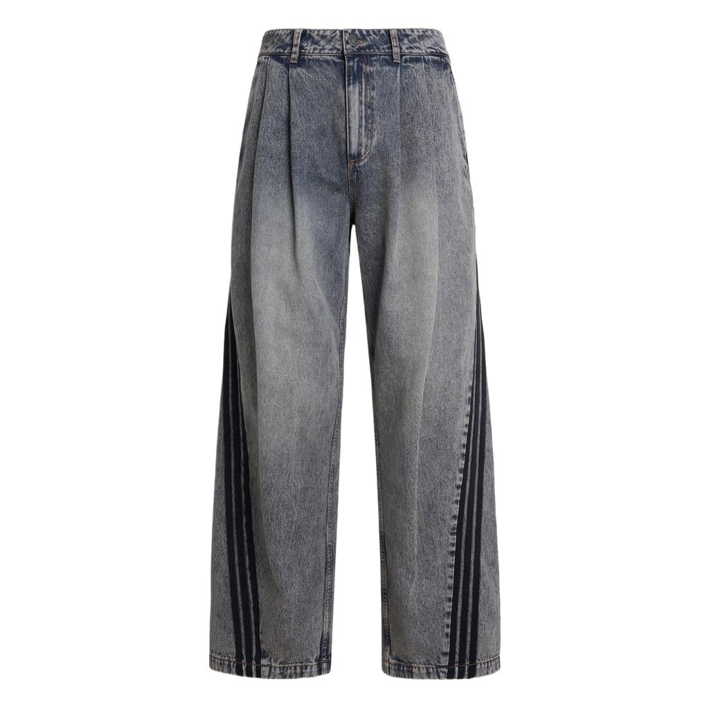 Adidas Originals Adilenium Solid Mid-Rise Straight Leg Jeans Men bottoms KX4821