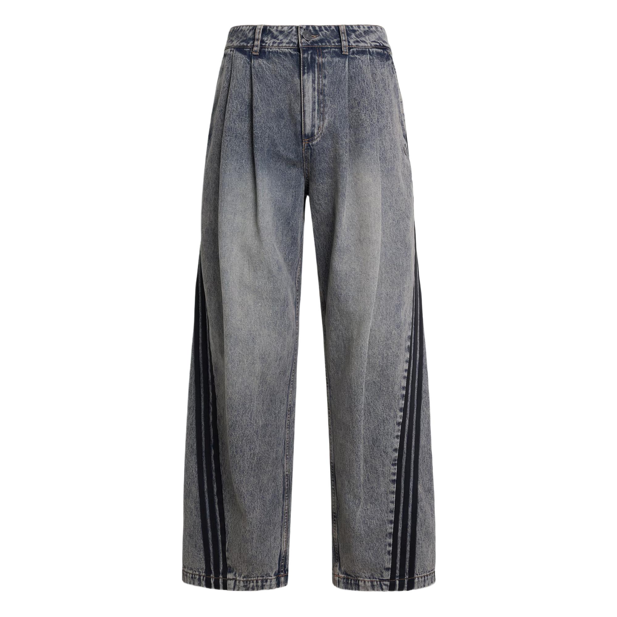 Adidas Originals Adilenium Solid Mid-Rise Straight Leg Jeans Men bottoms KX4821 30