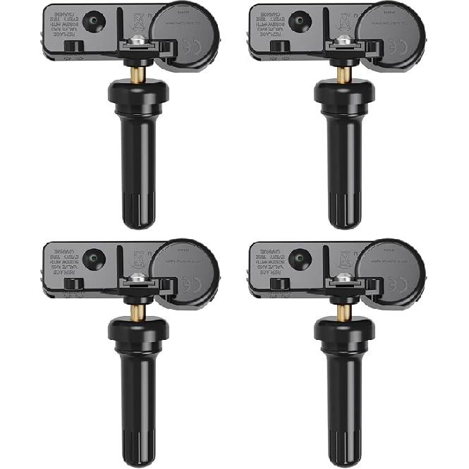 TPMS Sensor Dodge,4 Pack 433MHz Tire Pressure Monitoring System Sensor Compatible With Dodge Jeep Ram OE#56029398AB.68241067AA 68241067AB 56029398AA