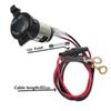 Motorcycle Car Truck Power Adapter with Wire 12V 120W Socket Auto Charger Plug for Outdoor Personal Car Parts Decoration