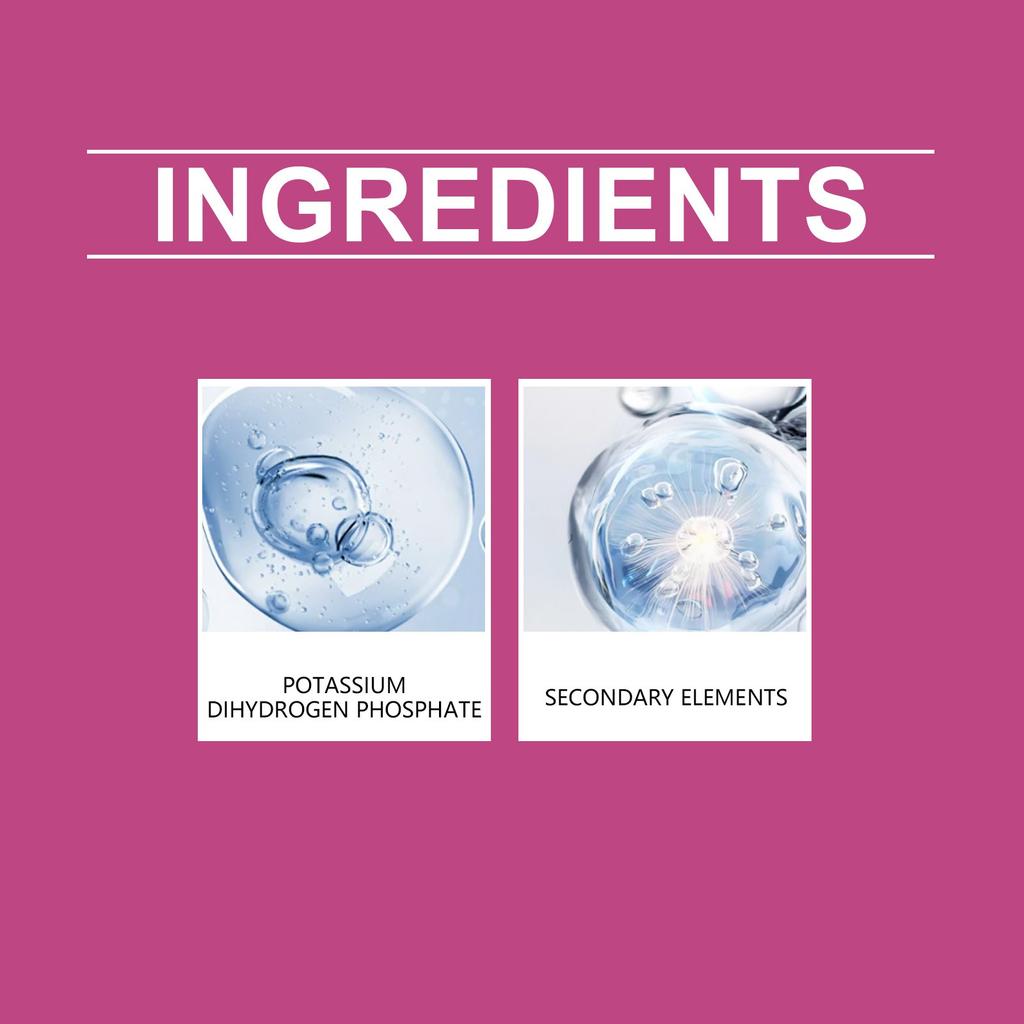 Prášek pro vylepšení květů, A Pro výživu rostlin, Dusík, Fosfor a Draslík, A Vylepšovač plodů a květů