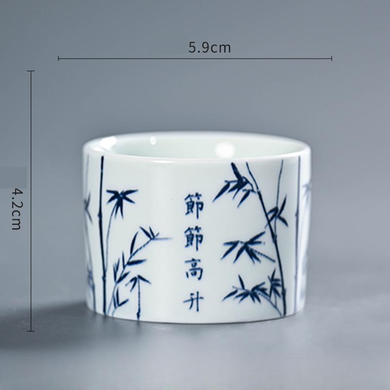 

1pcs Custom Celadon Teacup Set Portable Ceramic Tea Cup Home Small Tea Bowl Chinese Master Cup Traditional Tea Accessories See options chart