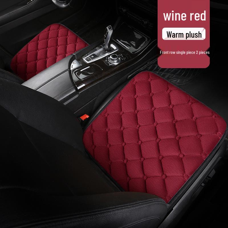 Winter Heated Wool Car Seat Cushion for Drivers