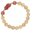 Natural Golden Hair Crystal Citrine Bracelet Lucky Transfer Pixiu Strawberry Crystal Bracelet To Give Girlfriends Gifts