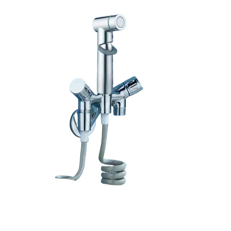 

Кран для настінного кріплення Ванна кімната Туалет Біде Туалет Вода Кран для змиву Здоров я Анальний спрей для миття дупи Кран для пральної машини Душ Біде Пістолет chrome set A