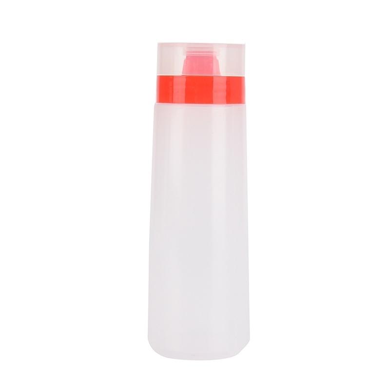 300m l4-Hole Plastic Salad Ketchup Mustard Kitchen Accessories Dressing Squeeze Bottle Condiment Di