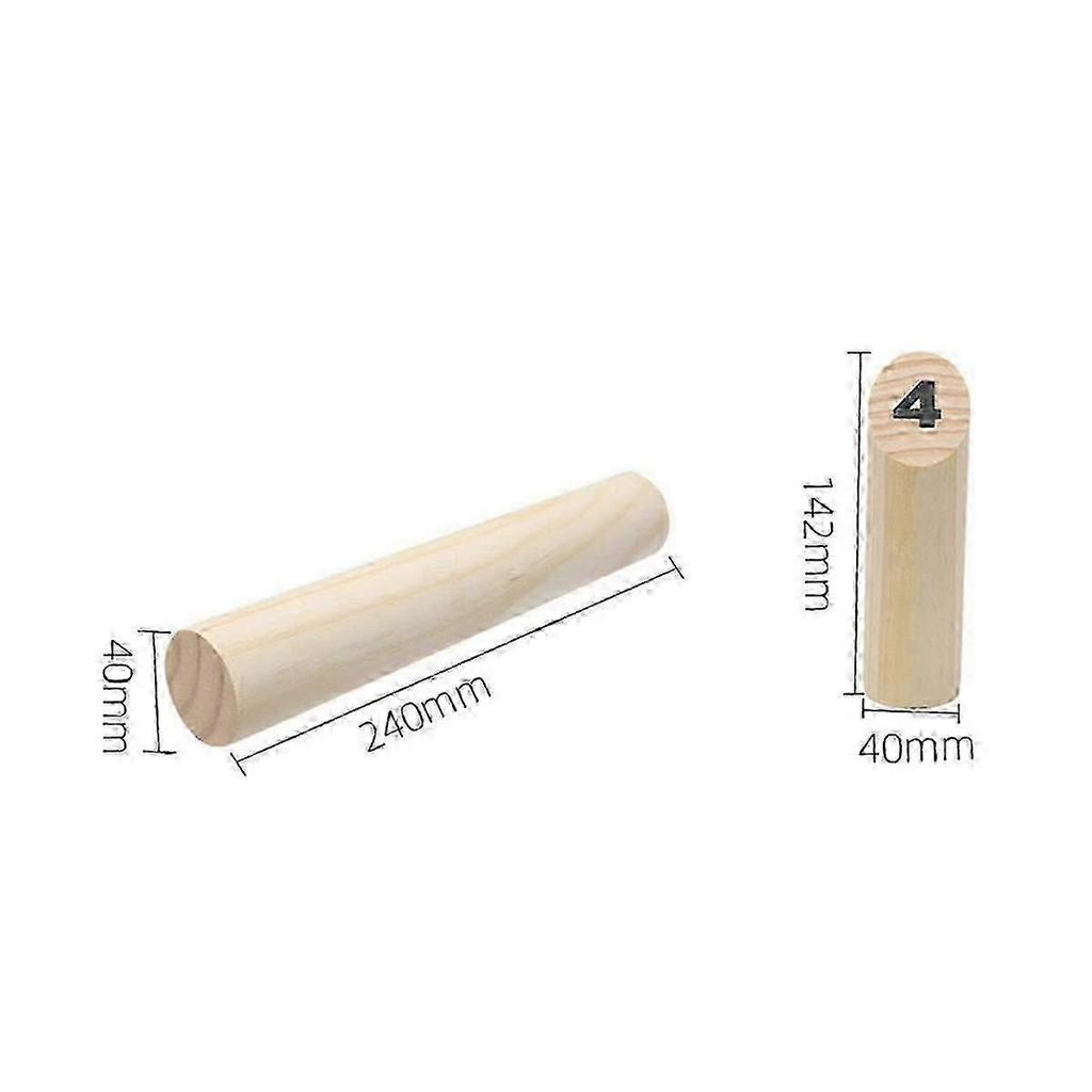 Wooden Numbered Block Tossing Game Throw Bowling Throwing Scatter Family Game Yard Game Set for Party Playground
