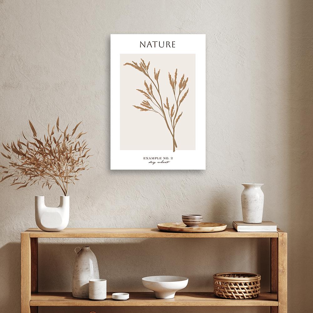 Druk na płótnie, Suszona pszenica - Natura