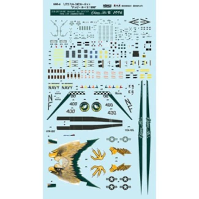 PLATZ US Navy Hornet 1996 Decal Plastic Model Parts 1/72 F/A-18C VFA-195 "Chippy Ho! II" USD-5