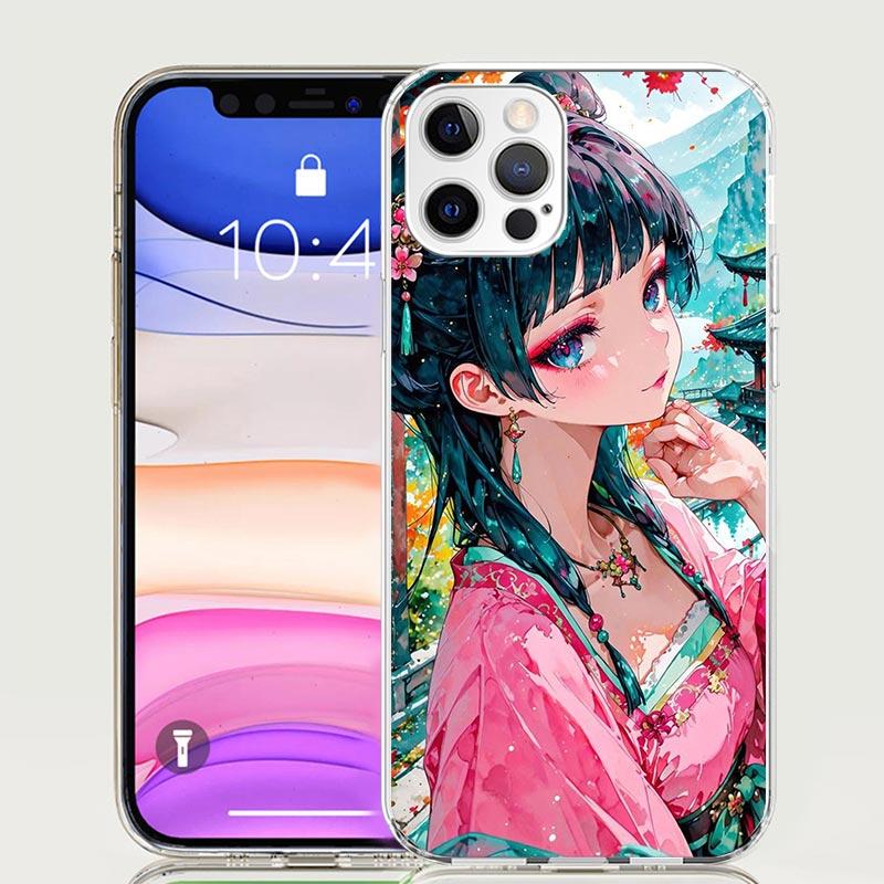 A-Apothecary D-Diaries Maomao Phone Case For iPhone 17 Air 16 15 Plus 11 14 Pro Max 13 Mini 12 7 8 + SE Pattern Art Customized C