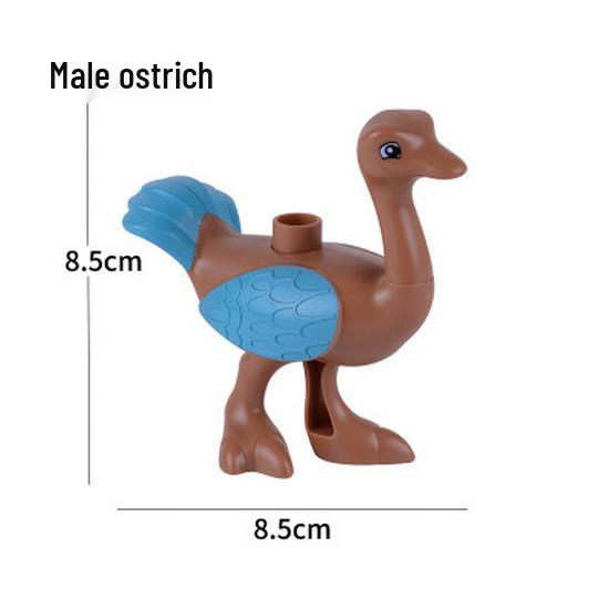 Gegele Lego-Compatible Building Blocks: Large Particles & Small Animal Accessories - Ocean, Zoo, Dinosaur Educational Toys