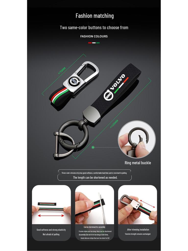 Metal Key Case for Volvo FM/FH Trucks, FH16 Tractors, Vans, Heavy Trucks, and Cars