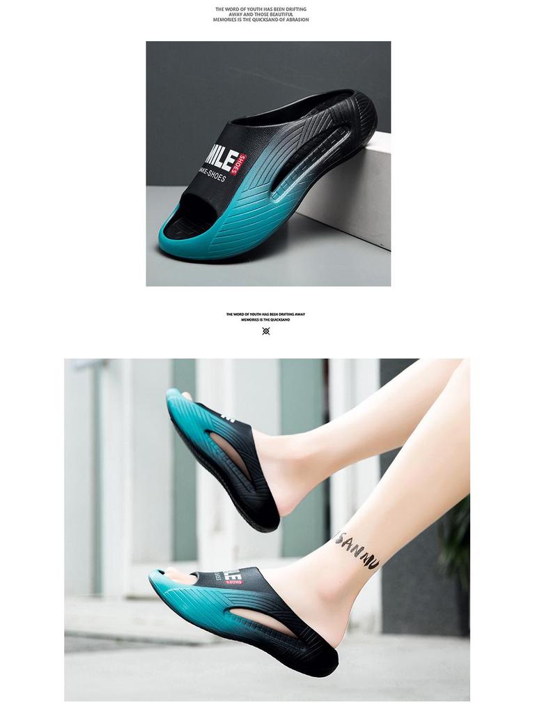 Męskie sportowe klapki outdoorowe antypoślizgowe 2025 - Letnie obuwie do wody i na plażę z jednym paskiem, komfort jak kupa.