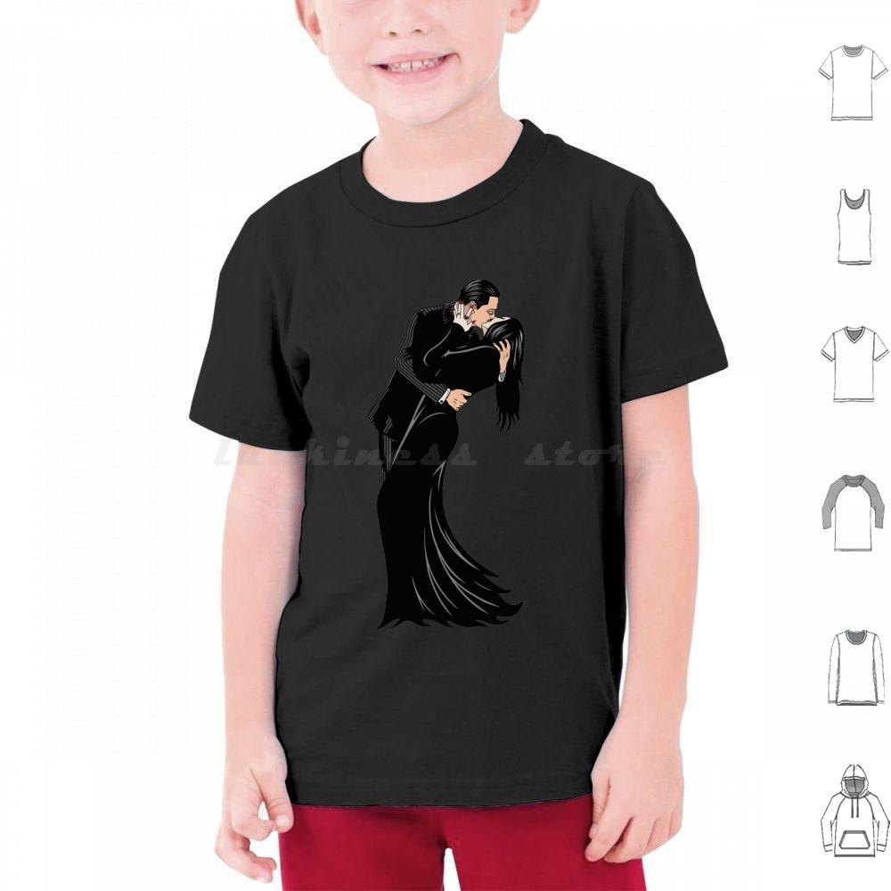Cara Mia T Shirt Cotton Men Women DIY Print Romance Love Kiss Gothic Emo Addams Gomez Morticia Horror Halloween Scary Cara Mia