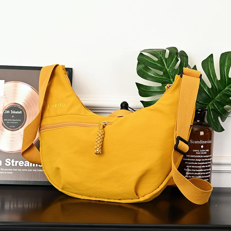 Dámska crossbody taška 'Dumpling' 2025: Všestranná, Veľkokapacitná, Ľahká taška na dochádzanie a pre študentov
