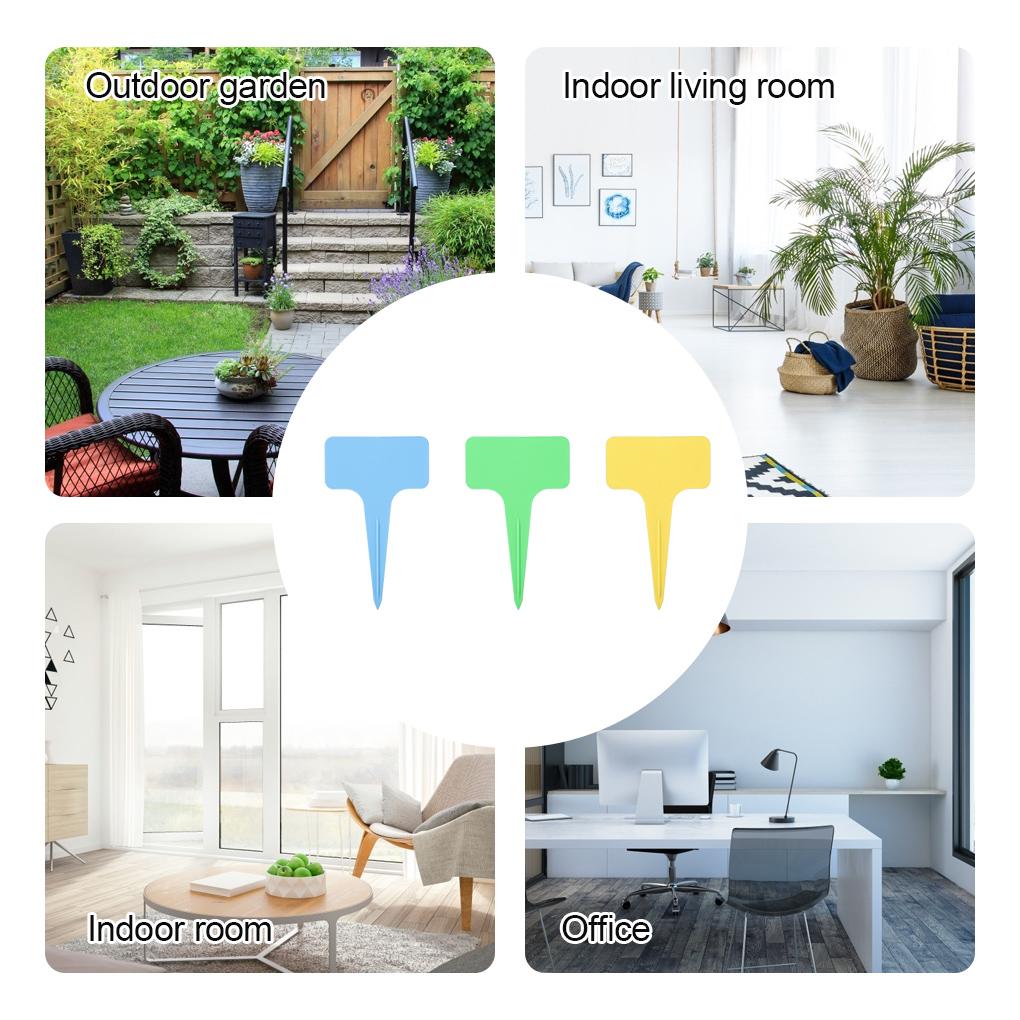 3 Stück T-förmige Pflanzenmarkierer Etiketten Wasserdichte Tags Gartenetiketten Baumschule