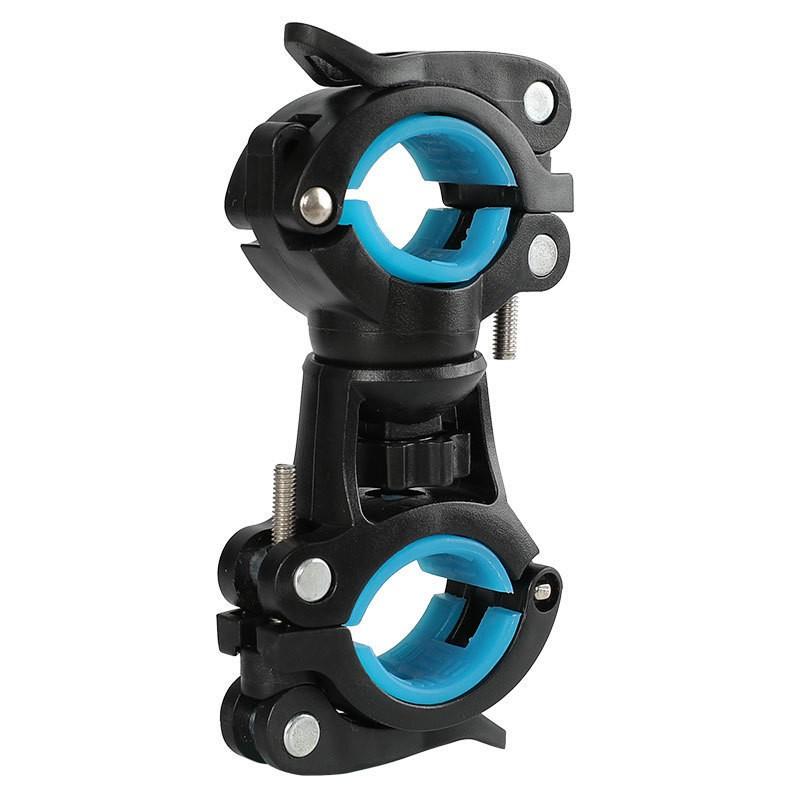 Bike Light Mount 360° Rotating Quick Release Bicycle Lamp Holder Adjustable Size Universal for Flashlights/Cylinders