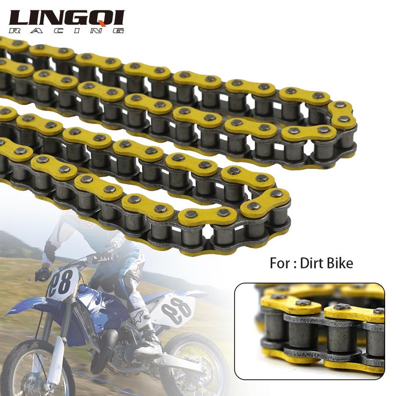 LINGQI RACING 428H-110L Transmission Roller Chain Master Link For 50cc 70cc 90cc 110cc Dirt Bike ATV Quad Scooter Mini Bicycle
