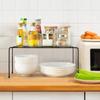 Kitchen Cabinet Organizer Shelf Iron Storage Rack Holder Bathroom Cabinet Organizer Food Pantry Organization and Storage Shelves