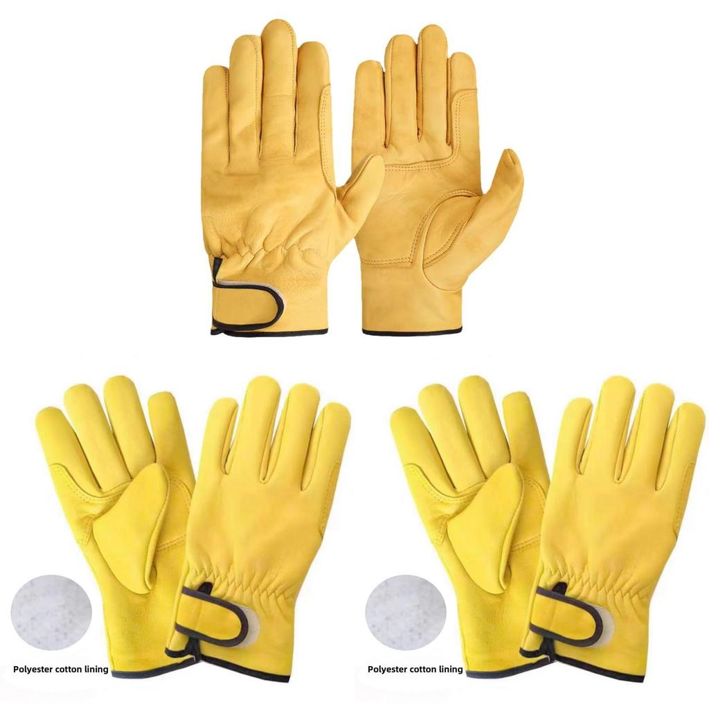 Sheep Leather Welding Gloves With Heat Resistance For Outdoor Labor And Safety